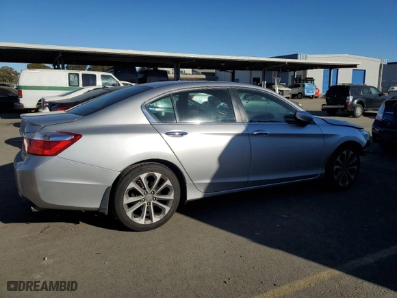 2014 Honda Accord Sedan Sport with VIN 1HGCR2F59EA036645, listed as a Copart auction lot 41982335 with 293,604 mi miles and Salvage Title. Bid and sale history available at carsss.com. Image 3.