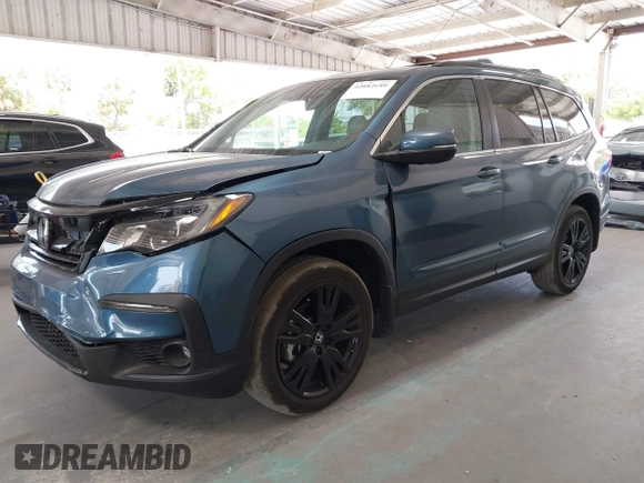 2021 Honda Pilot Special Edition with VIN 5FNYF5H27MB011413, listed as a IAAI auction lot 42082680 with 27,474 mi miles and . Bid and sale history available at carsss.com. Image 17.