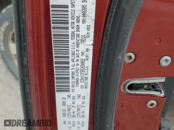 2009 Dodge 1500 SLT with VIN 1D3HV13T69J530052, listed as a Copart auction lot 56421075 with 133,816 mi miles and Clean Title. Bid and sale history available at DreamBid. Image 12.