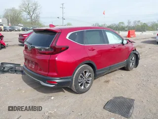 2022 Honda CR-V EX with VIN 7FARW1H58NE002751, listed as a IAAI auction lot 42008645 with 20,518 mi miles. Bid and sale history available at carsss.com. Image 4.