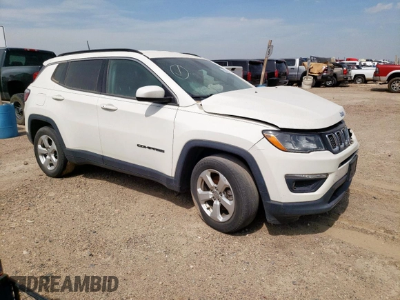 2019 Jeep Compass Altitude with VIN 3C4NJCBB5KT655117, listed as a Copart auction lot 58210845 with Not provided miles and Salvage title. Bid and sale history available at DreamBid. Image 4.
