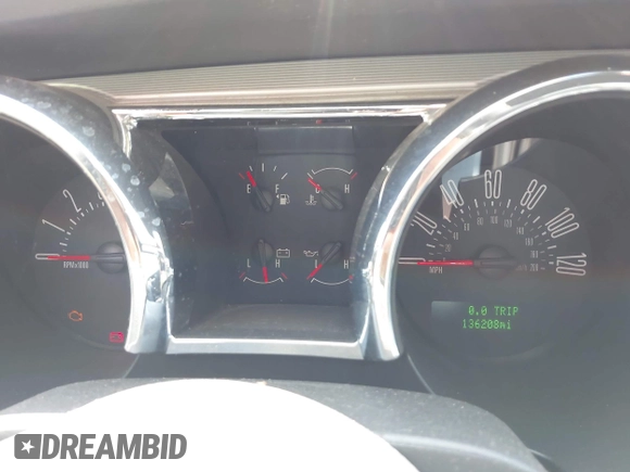 2009 Ford Mustang with VIN 1ZVHT80NX95120308, listed as a IAAI auction lot 42014306 with 136,208 mi miles and . Bid and sale history available at carsss.com. Image 7.