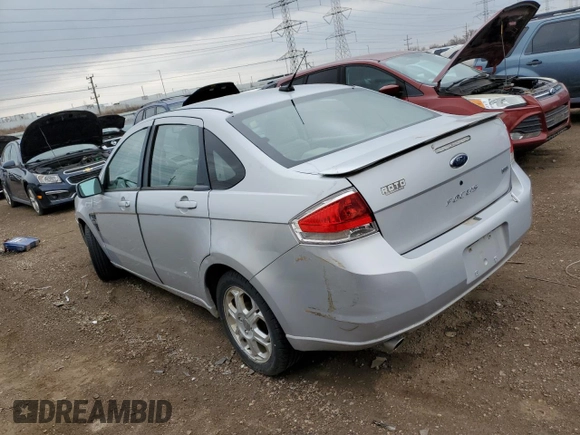 2008 Ford Focus SE with VIN 1FAHP35N98W251036, listed as a Copart auction lot 50370435 with 89,144 mi miles and Clean Title. Bid and sale history available at carsss.com. Image 2.