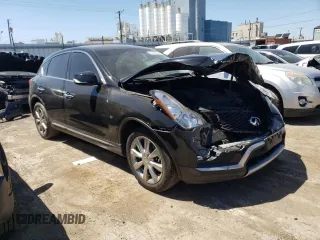 2017 Infiniti QX50 with VIN JN1BJ0RR2HM406604, listed as a Copart auction lot 56928234 with 72,915 mi miles and Salvage Title. Bid and sale history available at carsss.com. Image 4.