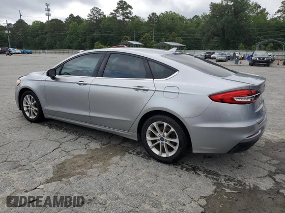 2020 Ford Fusion SE with VIN 3FA6P0H71LR207241, listed as a Copart auction lot 58347785 with 92,375 mi miles and Salvage title. Bid and sale history available at DreamBid. Image 2.