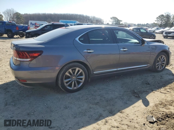 2016 Lexus LS 460 with VIN JTHBL5EF5G5141362, listed as a Copart auction lot 47226875 with 59,165 mi miles and Salvage title. Bid and sale history available at DreamBid. Image 3.