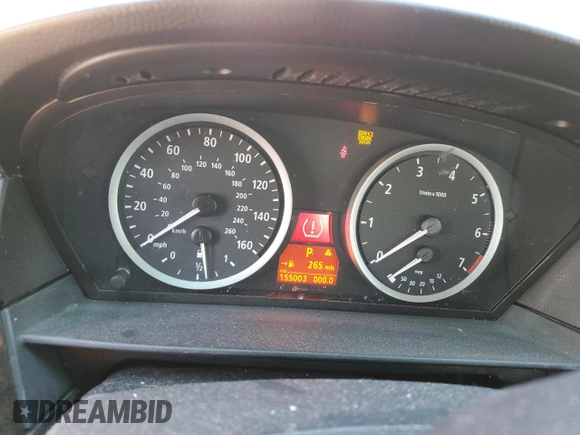 2004 BMW 5 Series 530i with VIN WBANA73564B057328, listed as a Copart auction lot 43020595 with 155,003 mi miles and Salvage Title. Bid and sale history available at DreamBid. Image 9.