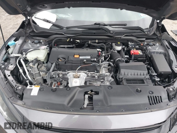 2019 Honda Civic Sedan LX with VIN 2HGFC2F66KH595946, listed as a IAAI auction lot 42017066 with 37,634 mi miles. Bid and sale history available at carsss.com. Image 10.