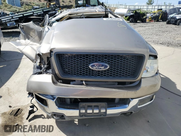 2005 Ford F-150 XLT with VIN 1FTPX145X5NA53322, listed as a Copart auction lot 54584834 with 0 mi miles and Non Repairable. Bid and sale history available at carsss.com. Image 5.