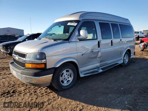 2005 Chevrolet Express Cargo Van YF7 Upfitter with VIN 1GBFG15T351269064, listed as a Copart auction lot 78981304 with 70,663 mi miles and Salvage Title. Bid and sale history available at carsss.com. Image 1.