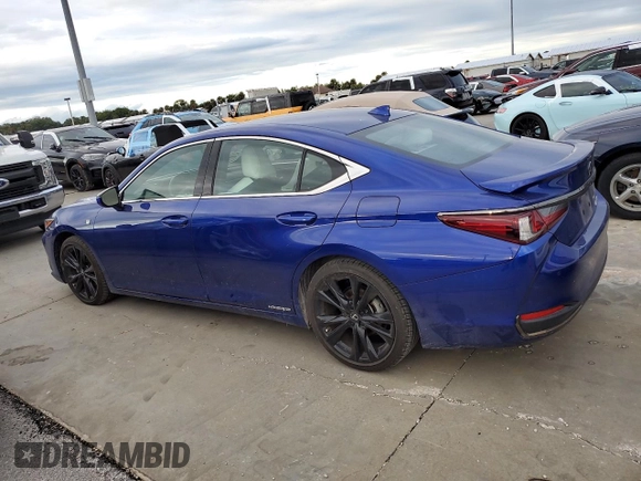 2022 Lexus ES 300h F Sport with VIN 58AGA1C12NU017408, listed as a Copart auction lot 74771444 with 11,885 mi miles and Salvage title. Bid and sale history available at DreamBid. Image 2.