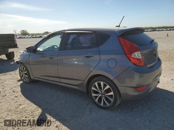 2016 Hyundai Accent Sport with VIN KMHCU5AE2GU249391, listed as a Copart auction lot 48917085 with 124,200 mi miles and Salvage Title. Bid and sale history available at carsss.com. Image 2.