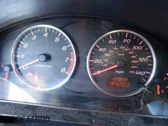 2006 Mazda 6 i with VIN 1YVFP80C065M62014, listed as a Copart auction lot 89311645 with 141,844 mi miles and Salvage Title. Bid and sale history available at carsss.com. Image 9.