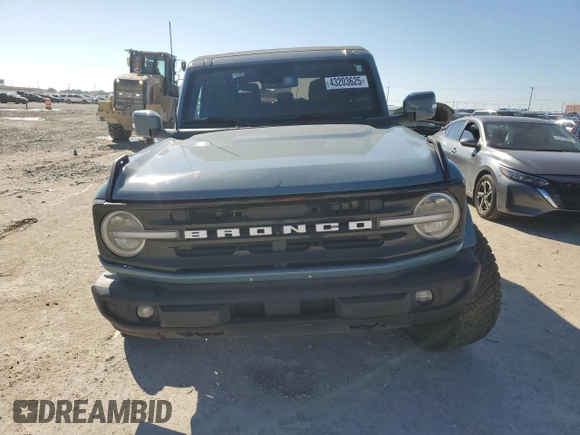 2022 Ford Bronco с VIN 1FMEE5BPXNLB48768, выставлен на аукционе Copart как лот 43203625 с пробегом 75 873 миль миль и Списание • Salvage title. История ставок и продаж доступна на DreamBid. Изображение 5.