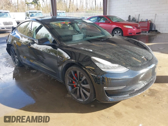 2020 Tesla Model 3 Performance z VIN 5YJ3E1EC2LF805320, wystawiony jako IAAI lot #41799172 z przebiegiem 24 253 mil mil oraz . Historia ofert i sprzedaży dostępna na DreamBid. Obrazek 1.