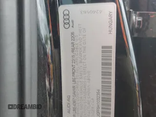 2017 Audi A3 Premium z VIN WAUAUGFF6H1032354, wystawiony jako Copart lot #55481835 z przebiegiem 102 515 mil mil oraz Szkody całkowita. Historia ofert i sprzedaży dostępna na DreamBid. Obrazek 12.