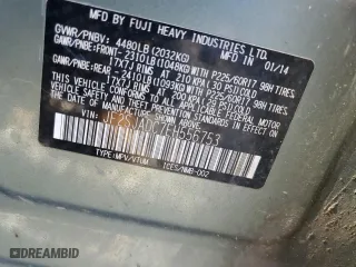 2014 Subaru Forester 2.5i Premium with VIN JF2SJADC7EH556753, listed as a Copart auction lot 51709315 with 166,274 mi miles and Clean Title. Bid and sale history available at carsss.com. Image 14.
