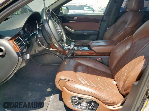 2013 Audi A8 3.0L с VIN WAURGAFD9DN005304, выставлен на аукционе Copart как лот 58799615 с пробегом 139 993 миль миль и Списание • Salvage title. История ставок и продаж доступна на DreamBid. Изображение 7.