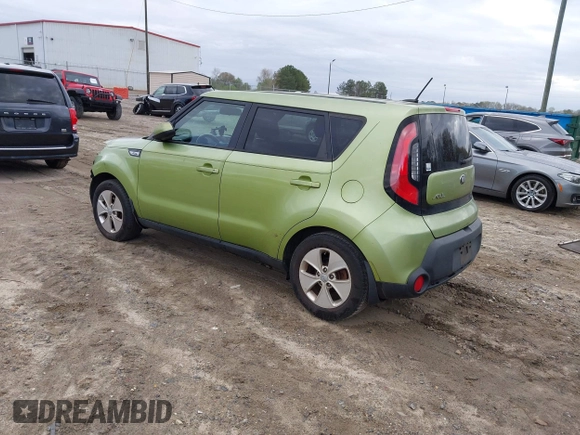 2015 Kia Soul with VIN KNDJN2A22F7792296, listed as a IAAI auction lot 41843650 with 207,181 mi miles. Bid and sale history available at carsss.com. Image 3.