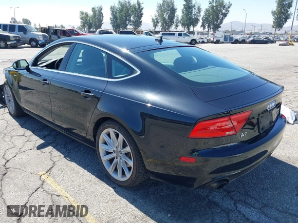 2013 Audi A7 Premium Plus with VIN WAUYGAFCXDN132677, listed as a IAAI auction lot 42630446 with 132,398 mi miles and . Bid and sale history available at DreamBid. Image 3.