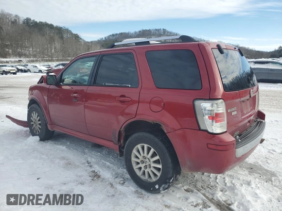 2010 Mercury Mariner Premier with VIN 4M2CN9H73AKJ07645, listed as a Copart auction lot 49712505 with 230,071 mi miles and Salvage title. Bid and sale history available at DreamBid. Image 2.