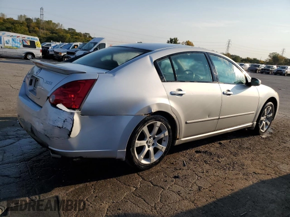 2007 Nissan Maxima 3.5 SE with VIN 1N4BA41E47C858805, listed as a Copart auction lot 71289524 with 159,722 mi miles and Salvage Title. Bid and sale history available at carsss.com. Image 3.