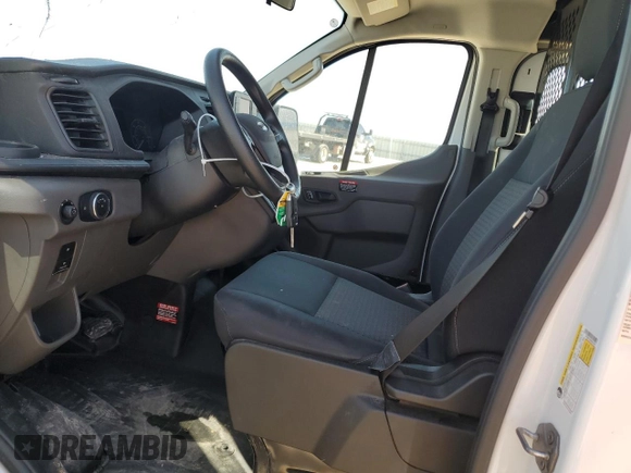 2024 Ford Transit Cargo with VIN 1FTBR1Y83RKA33591, listed as a Copart auction lot 47635895 with 12,242 mi miles and Salvage Title. Bid and sale history available at DreamBid. Image 7.