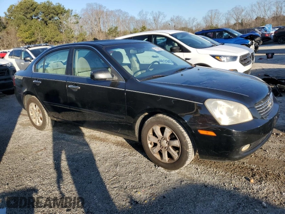 2007 Kia Optima EX with VIN KNAGE124375157960, listed as a Copart auction lot 43616745 with 200,596 mi miles and Clean Title. Bid and sale history available at carsss.com. Image 4.