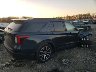 2022 Ford Explorer ST-Line with VIN 1FMSK8KH9NGB05344, listed as a Copart auction lot 86630064 with 25,775 mi miles and Salvage Title. Bid and sale history available at carsss.com. Image 3.