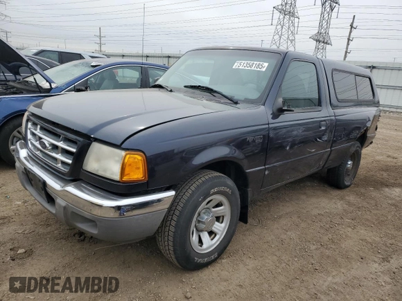 2001 Ford Ranger XL with VIN 1FTYR10C51PA40611, listed as a Copart auction lot 51358185 with 120,286 mi miles and Salvage Title. Bid and sale history available at carsss.com. Image 1.