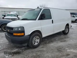 2019 Chevrolet Express Cargo Van with VIN 1GCWGAFGXK1313599, listed as a Copart auction lot 42170245 with 161,298 mi miles and Clean Title. Bid and sale history available at carsss.com. Image 1.