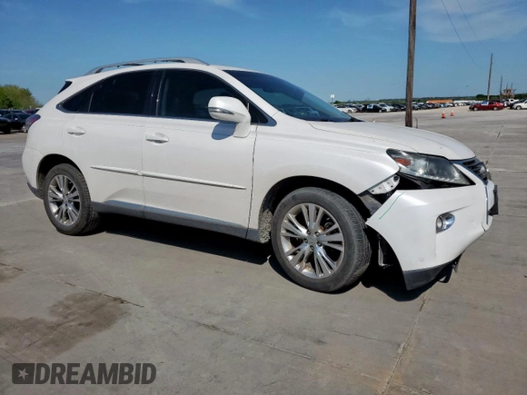 2013 Lexus RX 350 with VIN 2T2ZK1BA2DC095617, listed as a Copart auction lot 50655415 with 108,851 mi miles and Salvage Title. Bid and sale history available at DreamBid. Image 4.