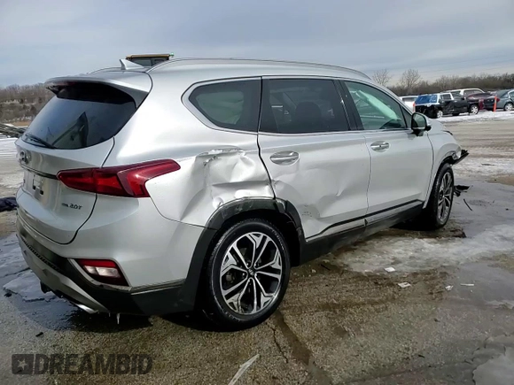 2020 Hyundai Santa Fe Limited with VIN 5NMS5CAA3LH174698, listed as a Copart auction lot 45596365 with 58,338 mi miles and Salvage Title. Bid and sale history available at carsss.com. Image 14.
