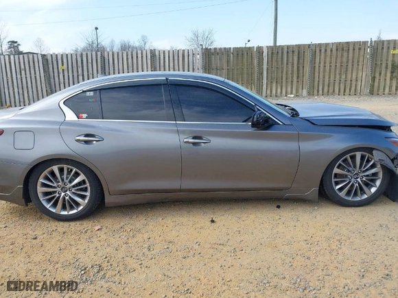 2021 Infiniti Q50 3.0t LUXE with VIN JN1EV7BRXMM755136, listed as a IAAI auction lot 41789234 with NaN miles. Bid and sale history available at carsss.com. Image 13.