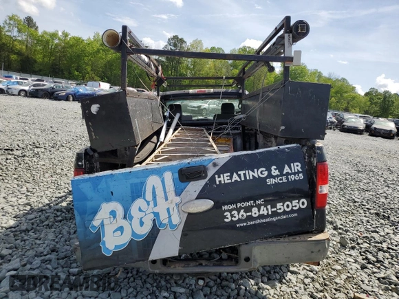 2007 Ford F-150 XL with VIN 1FTRF12247NA08092, listed as a Copart auction lot 53934265 with Not provided miles and Salvage title. Bid and sale history available at DreamBid. Image 6.