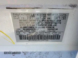 2025 Nissan Sentra SR with VIN 3N1AB8DV2SY289557, listed as a Copart auction lot 49216165 with Not Provided miles and Non Repairable. Bid and sale history available at DreamBid. Image 12.