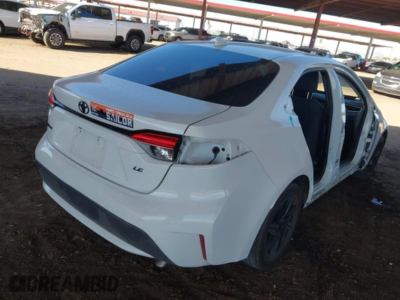2020 Toyota Corolla LE with VIN 5YFEPRAE2LP144904, listed as a IAAI auction lot 41767334 with 94,364 mi miles. Bid and sale history available at carsss.com. Image 19.