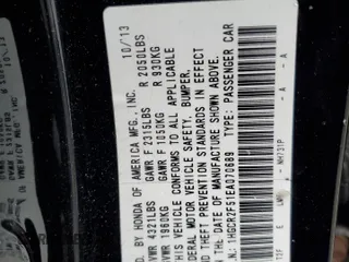 2014 Honda Accord Sport with VIN 1HGCR2F51EA070689, listed as a Copart auction lot 47933405 with 148,880 mi miles and Salvage Title. Bid and sale history available at carsss.com. Image 12.