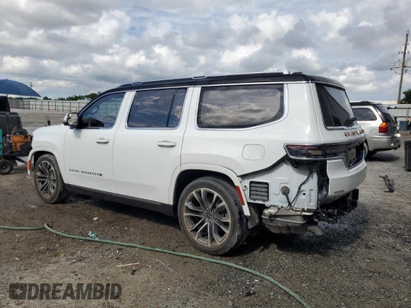 2022 Jeep Grand Wagoneer Series III с VIN 1C4SJVGJ3NS104673, выставлен на аукционе Copart как лот 56624915 с пробегом 34 649 миль миль и На запчасти • Non repairable. История ставок и продаж доступна на DreamBid. Изображение 2.