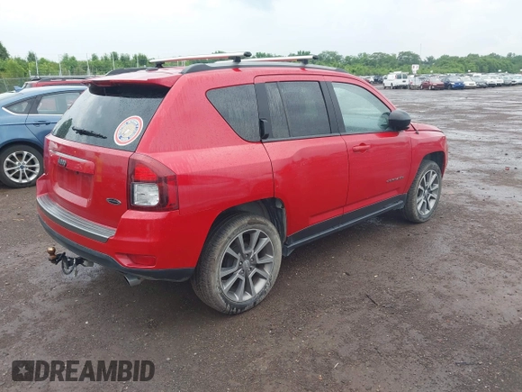 2017 Jeep Compass Sport with VIN 1C4NJCBA8HD166880, listed as a IAAI auction lot 42593173 with 110,397 mi miles and . Bid and sale history available at DreamBid. Image 4.