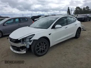 2022 Tesla Model 3 with VIN 5YJ3E1EA4NF207232, listed as a Copart auction lot 54414805 with Not Provided miles and Salvage Title. Bid and sale history available at DreamBid. Image 1.