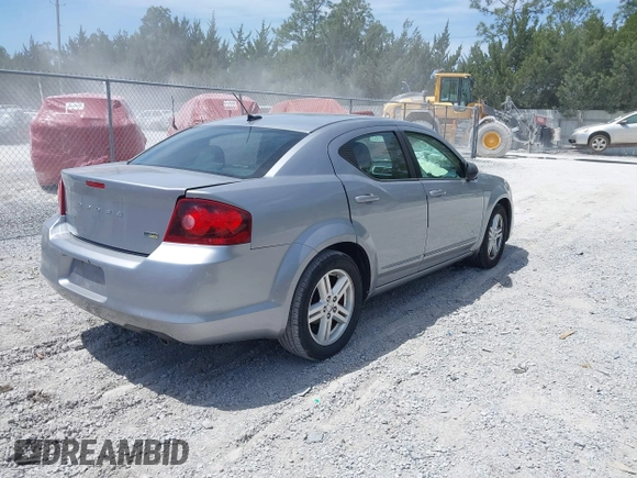 2013 Dodge Avenger SXT with VIN 1C3CDZCGXDN741008, listed as a IAAI auction lot 42086508 with 124,596 mi miles and . Bid and sale history available at carsss.com. Image 4.