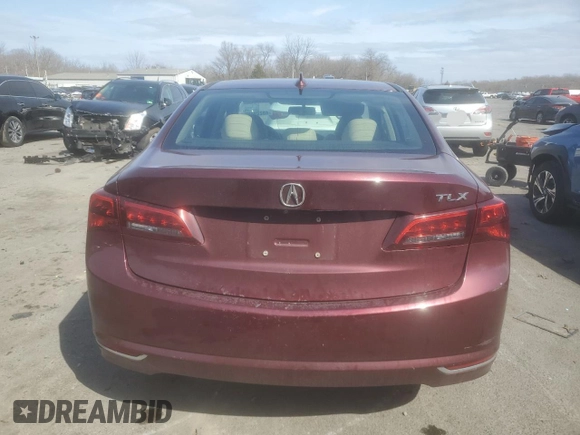 2015 Acura TLX V6 with VIN 19UUB2F37FA020307, listed as a Copart auction lot 48229895 with 69,128 mi miles and Salvage Title. Bid and sale history available at carsss.com. Image 6.