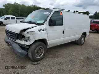 2004 Ford Econoline Cargo with VIN 1FTNE24WX4HB53736, listed as a Copart auction lot 58181395 with 384,836 mi miles and Salvage title. Bid and sale history available at DreamBid. Image 1.