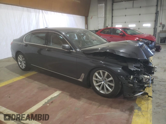 2017 BMW 7 Series 740i xDrive with VIN WBA7E4C59HGU99315, listed as a Copart auction lot 51578444 with 0 mi miles. Bid and sale history available at carsss.com. Image 4.