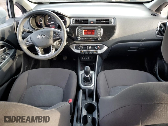 2016 Kia Rio LX with VIN KNADM4A30G6671355, listed as a Copart auction lot 48075515 with 98,168 mi miles and Salvage Title. Bid and sale history available at carsss.com. Image 8.