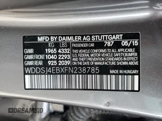 2015 Mercedes-Benz CLA 250 with VIN WDDSJ4EBXFN238785, listed as a Copart auction lot 38844454 with 22,552 mi miles and . Bid and sale history available at DreamBid. Image 12.