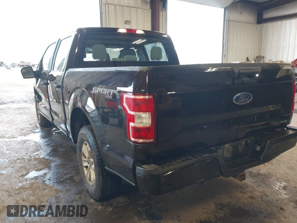 2018 Ford F-150 XL with VIN 1FTEW1EP2JFB69449, listed as a IAAI auction lot 41731427 with 111,922 mi miles. Bid and sale history available at carsss.com. Image 3.