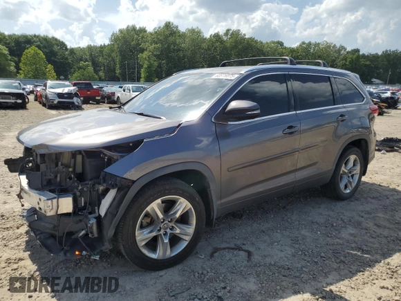 2018 Toyota Highlander Limited with VIN 5TDYZRFH0JS246961, listed as a Copart auction lot 60876075 with 88,813 mi miles and Salvage title. Bid and sale history available at DreamBid. Image 1.