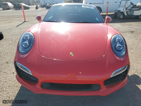2015 Porsche 911 Turbo S with VIN WP0AD2A9XFS166153, listed as a Copart auction lot 49815853 with 20,184 mi miles. Bid and sale history available at carsss.com. Image 5.